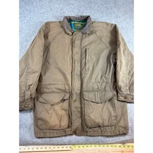 Vintage Gap Rugged Outerwear Barn Chore Jacket Men Large Leather Wool Field Coat
